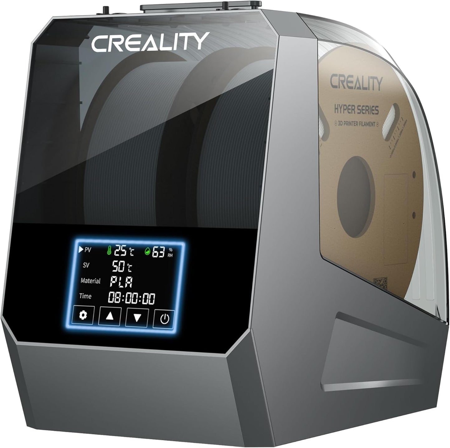 Official Creality Hyper PLA Filament 1.75mm, High Speed PLA 30-600mm/s 3D Printer Filament, Dimensional Accuracy +/-0.02mm, Fit Most FDM 3D Printers,1KG(2.2lbs) Spool White