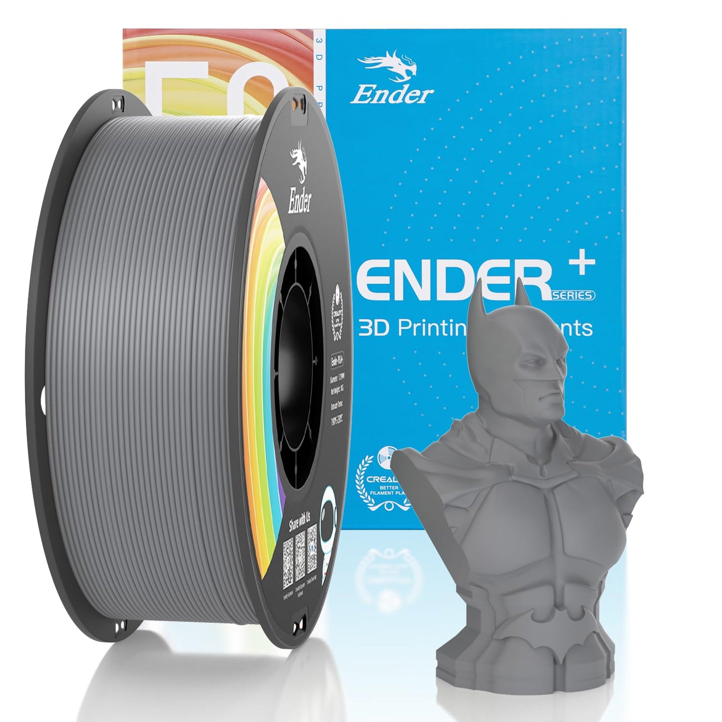 Official Creality Hyper PLA Filament 1.75mm, High Speed PLA 30-600mm/s 3D Printer Filament, Dimensional Accuracy +/-0.02mm, Fit Most FDM 3D Printers,1KG(2.2lbs) Spool White