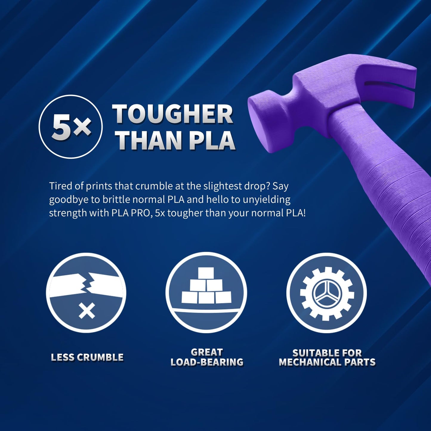 OVERTURE PLA Plus (PLA+) Filament 1.75mm Professional Toughness Enhanced Roll, Cardboard Spool, Premium 1kg(2.2lbs), Dimensional Accuracy Probability +/- 0.02mm (Space Gray)