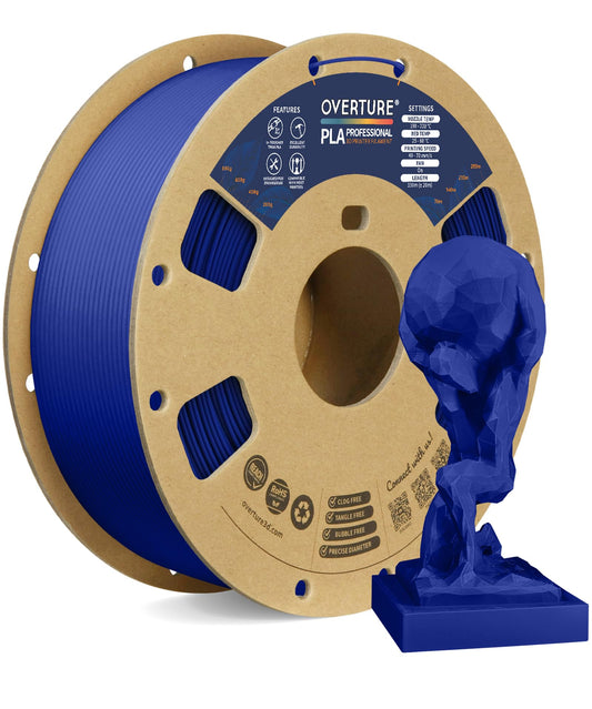 OVERTURE PLA Plus (PLA+) Filament 1.75mm Professional Toughness Enhanced Roll, Cardboard Spool, Premium 1kg(2.2lbs), Dimensional Accuracy Probability +/- 0.02mm (Space Gray)