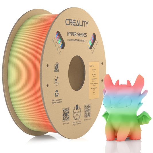 Official Creality Hyper PLA Filament 1.75mm, High Speed PLA 30-600mm/s 3D Printer Filament, Dimensional Accuracy +/-0.02mm, Fit Most FDM 3D Printers，1KG(2.2lbs) Spool White